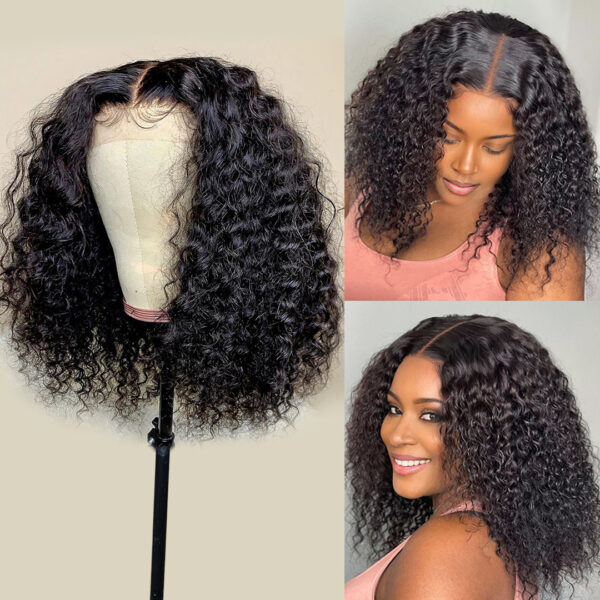 Loose Deep Wave Short Bob Wig Jerry Curly Human Hair Wigs - Image 2