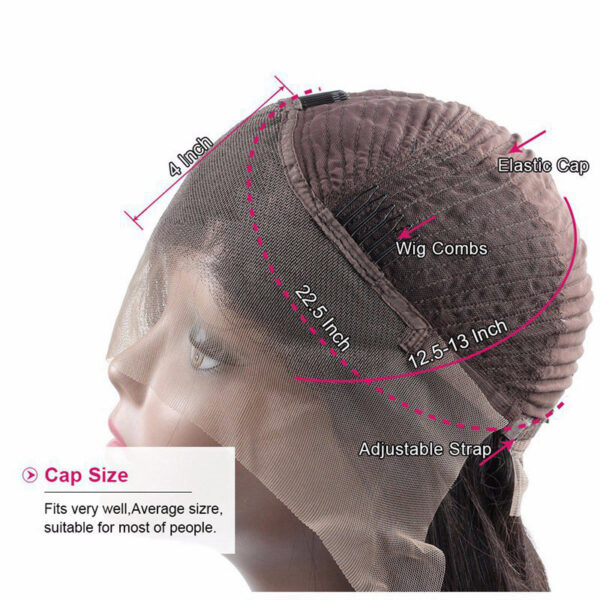 Ombre Lace Front Human Hair Wigs Remy Colourful - Image 4