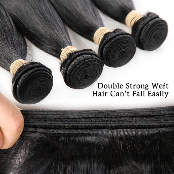 Reality Wig, Smooth Hair, Straight Hair Tie, Closed Peruvian Hair Tie - Image 2