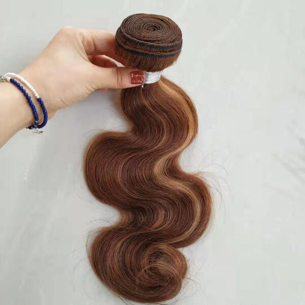 Real Hair Weave Piano Color Hair Block Body Wave Human Hair Bundle - Image 9