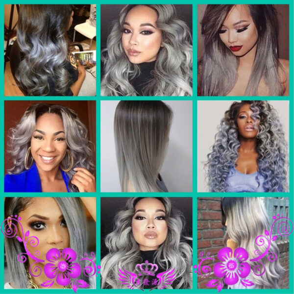 Smoke gray wig - Image 3