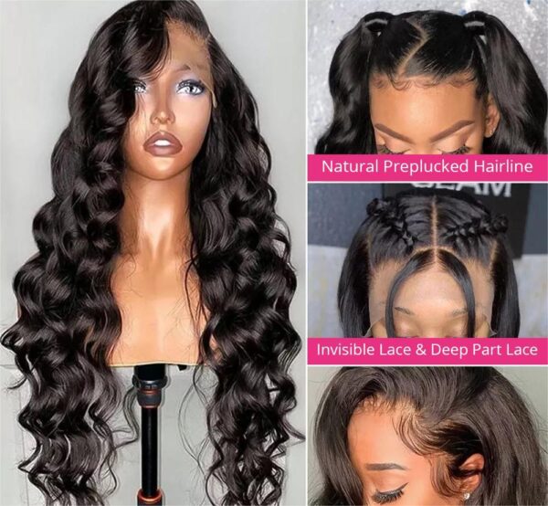 Loose Deep Lace-up Front Wig Flat Panel Former Lace Head Cap - Image 3