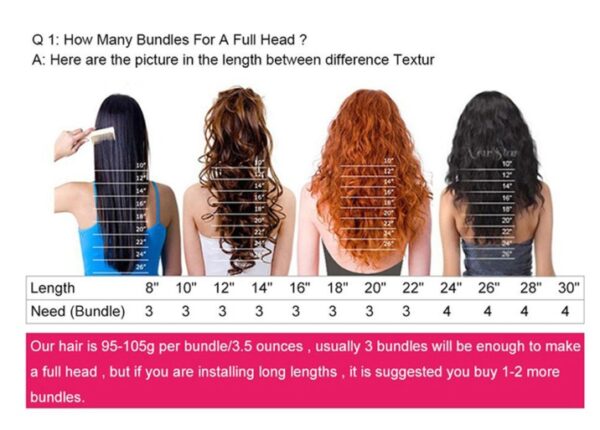 Headband Wig Human Hair Kingky Straight - Image 6