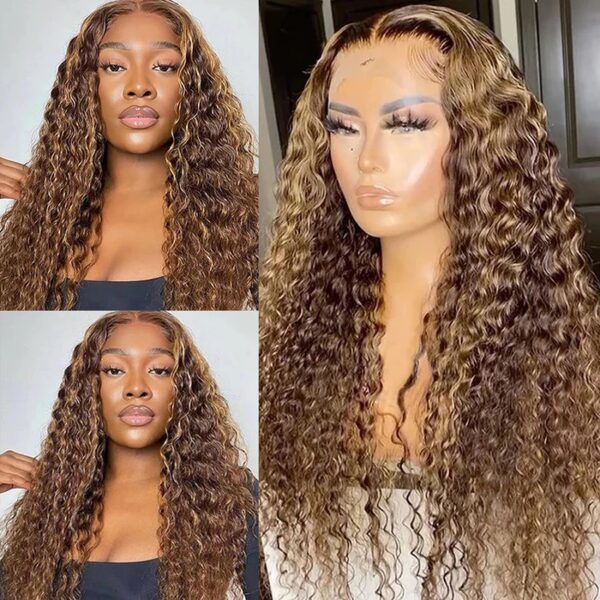 P427 13x6 Water Wave Lace Front Human Hair Wigs - Image 5