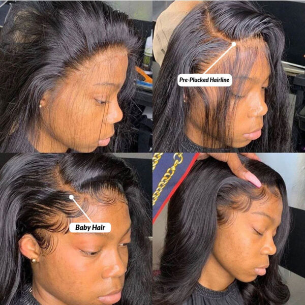 13*6 Full Lace Frontal Body Wave Human Hair Wigs - Image 2