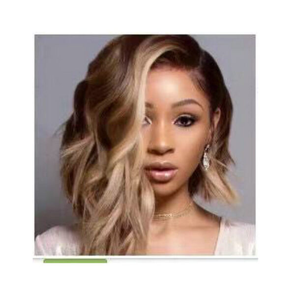 Trend Wig Blonde Multi-colored Curly Hair Exotic Wig - Image 4
