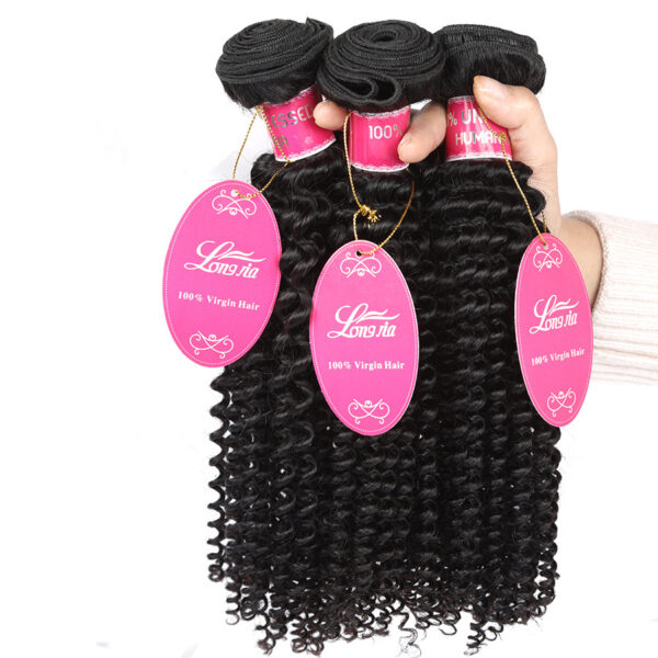 10A Deep Curly Brazilian Human Hair Bundles Weave - Image 5