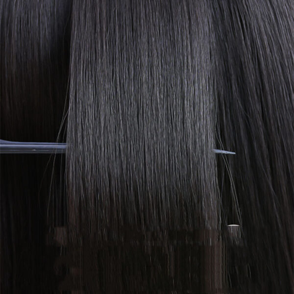 European And American Natural Color Lace Real Hair Wig - Image 3