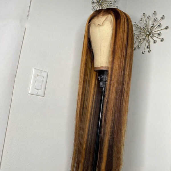 Piano Color Real Hair T-shaped Headgear - Image 3