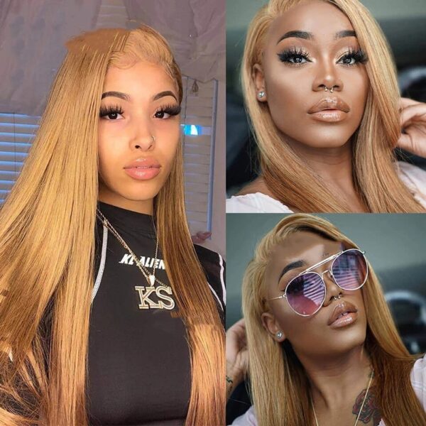 Lace Headband With Real Straight Hair - Image 2