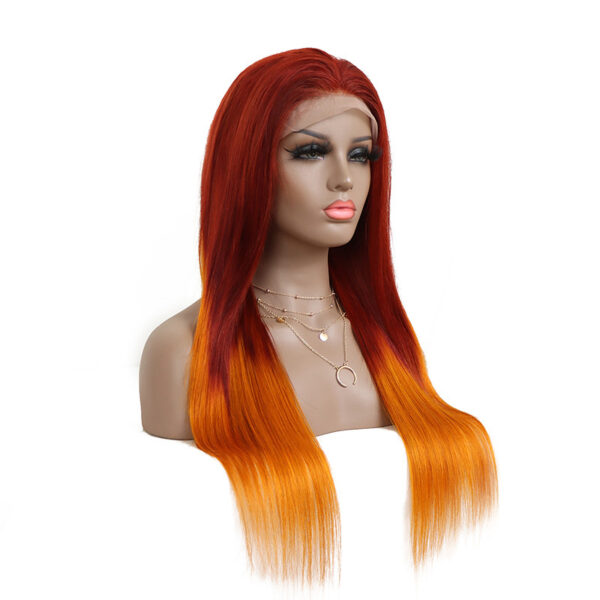 13X4 Front Lace Head Cover Real Hair Wig Transparent Lace - Image 3
